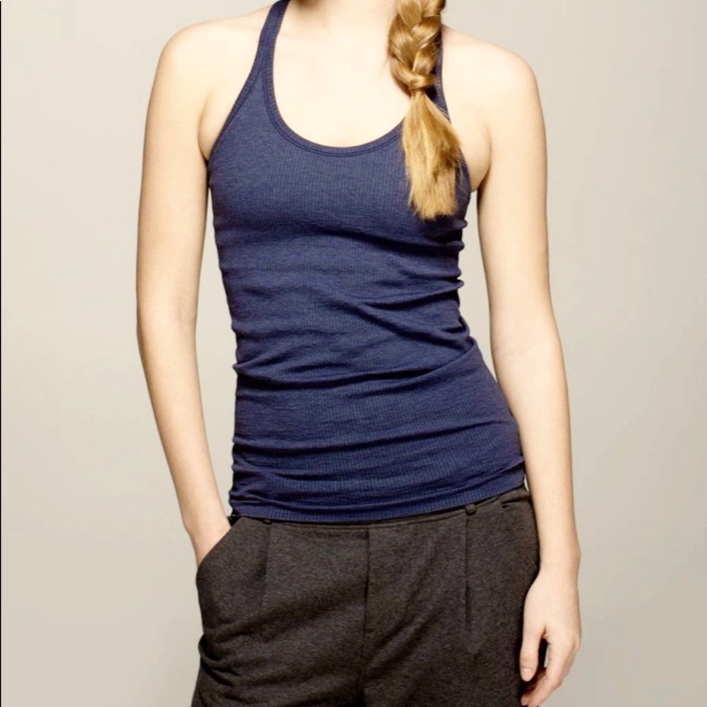 Lululemon Ebb to Street tank racerback navy 6